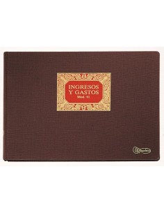 LIBRO INGRESOS Y GASTOS Fº APAISADO 100 HOJAS